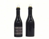 There's always time for a glass of wine Clever Saying Ornament-GRAPECSO9