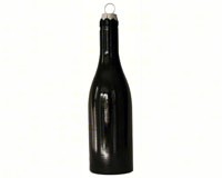 Burgundy Bottle Wine Bottle Ornament with Silver Hook-GRAPETM10S