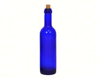 Blue Wine Bottle Magnet-GRAPETM3M