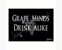 Magnet, Humorous Sayings, Grape Minds Drink Alike-GRIMMGRAPEMAG