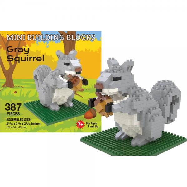 Gray Squirrel Mini Building Block Set