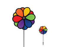 Double Flower 10 inch Ground Spinner-ITB2744