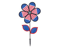 12 inch Patriotic Flower Spinner with Leaves-ITB2788