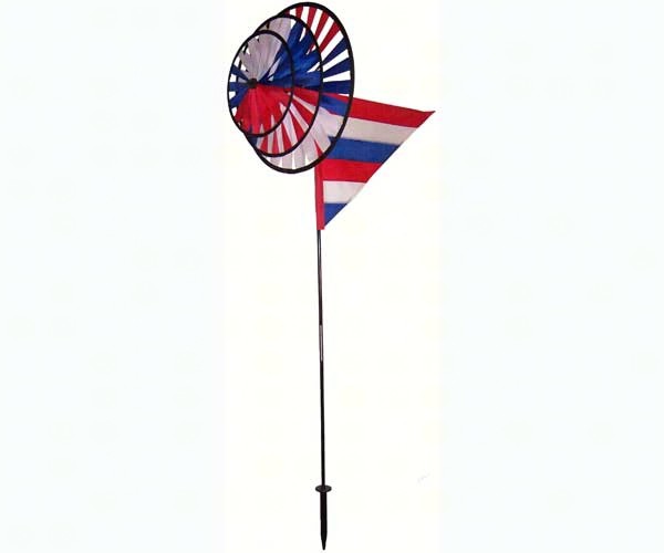 Red White Blue Triple Spinner withSail