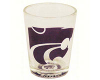 Shot Glass Bullseye Bottom Kansas State Wildcats-JENKINS33103