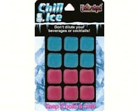 Plastic Ice Cubes 12 ct. Blue-LM00505