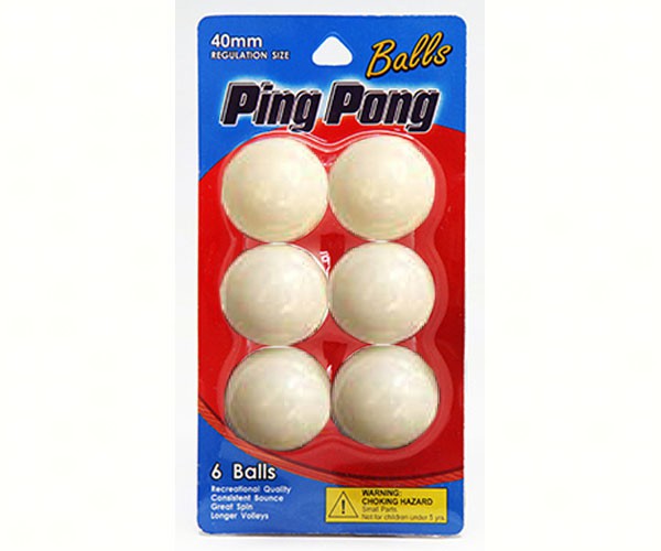 Ping Pong Ball 6 Count