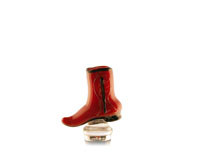 Glass Bottle Stopper Boot Red-14505