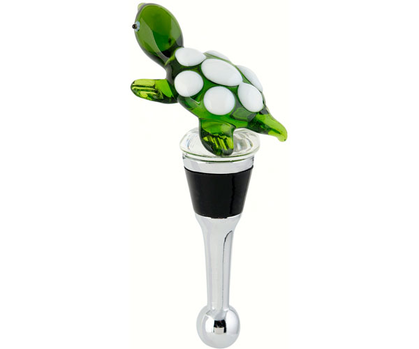 Glass Turtle Bottle Stopper