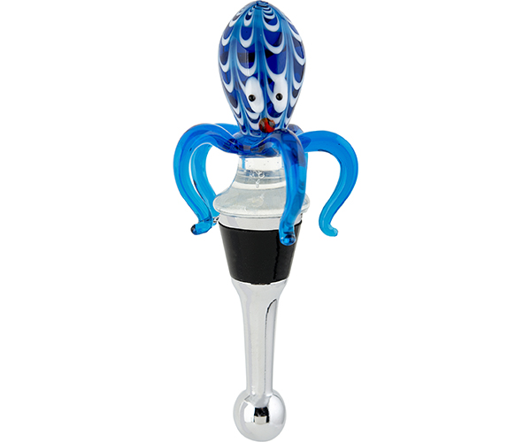 Glass Octopus Coastal Collection Bottle Stopper