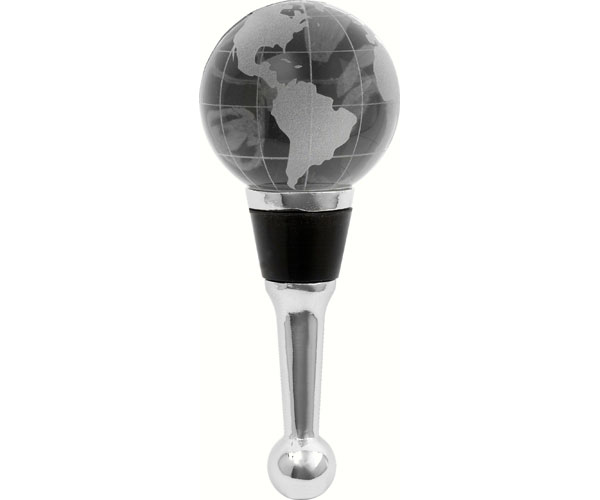 Crystal Globe Bottle Stopper