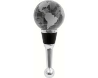 Crystal Globe Bottle Stopper-BS-159