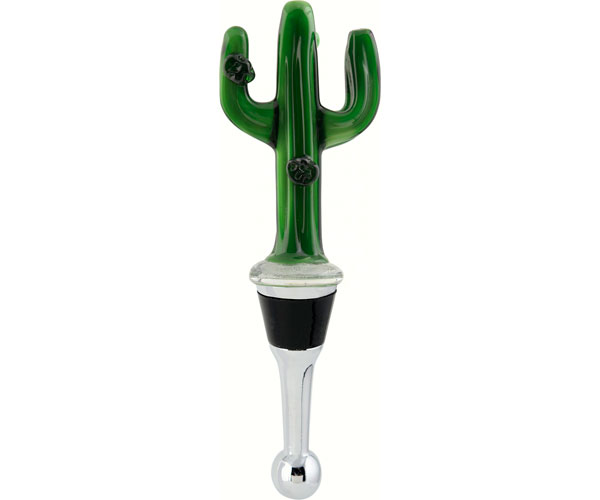 Glass Cactus Bottle Stopper