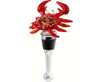 Glass Red Crab Bottle Stopper-BS-382