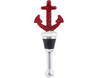 Glass Bottle Stopper Coastal Collection Anchor-BS-439C