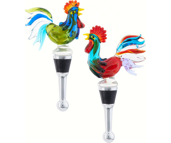 Bottle Stopper - Classic Roosters