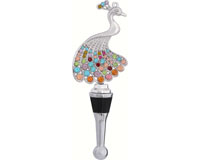 Bottle Stopper Peacock with Stones-BS-475