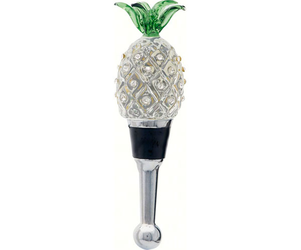 Bottle Stopper Pineapple with Stones
