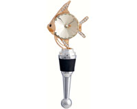 Metal Bottle Stopper Fish with Crystals-BS-488