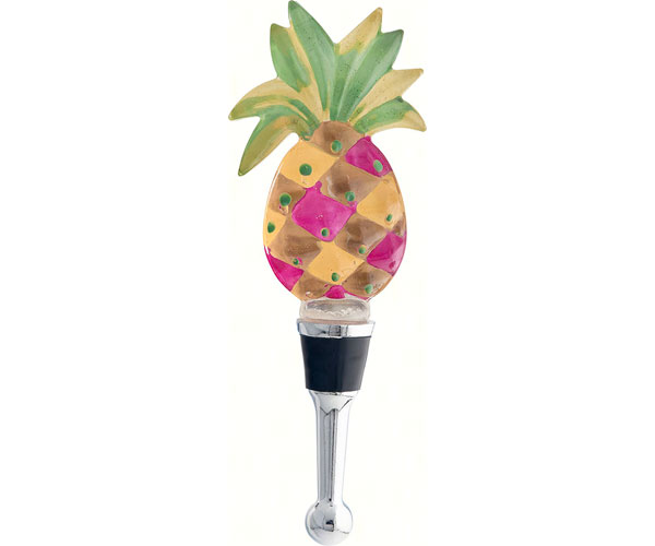 Bottle Stopper Pineapple Resin 5 inch