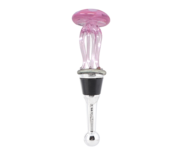 Glass Bottle Stopper Coastal Collection Jellyfish