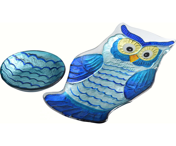Owl 2 Piece Chip 'N Dip Platter
