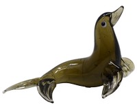 Milano Art Glass Animals-Silver Seals-MA-117