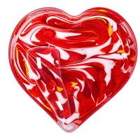 Milano Art Glass Red Heart-MA-161