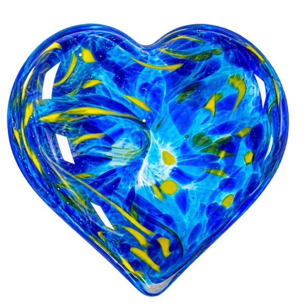 Milano Art Glass Blue Heart