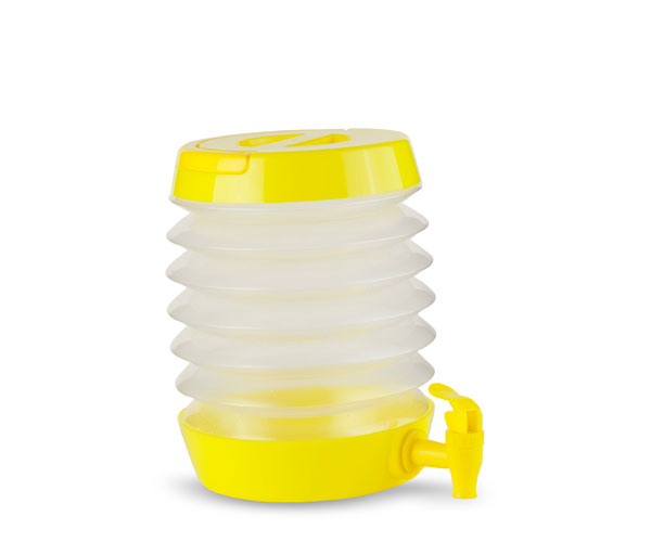 Thirzt 2 Go Collapsible Dispenser - 1 Gal - Yellow