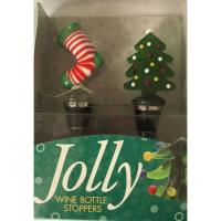 Glass Bottle Stoppers Stocking and Tree-WAX-040