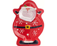 Platter - Santa - 2 sections - 12.5 in x 8 in-XM-1016