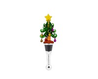 Glass Bottle Stopper Christmas Tree with Bells-XM-1103