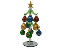 Green Tree 12 Days of Christmas 8 inch with 12 Ornaments PVC-XM-1182