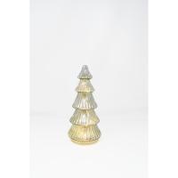 7 inch Silver Foliage LED Glass Tree-XM-2065