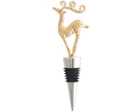 Metal Bottle Stopper Reindeer Gold-XM-925