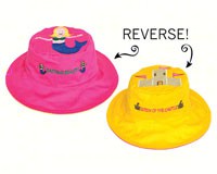 Mermaid/Sandcastle Reversible Kids Hat Medium-LCHSMMS