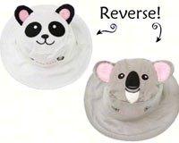 Panda/Koala Reversible Kids Hat Small-LCHSSPK