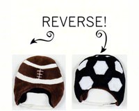 Football/Soccer Reversible Kid's Winter Hat Small-LCKDWSFS