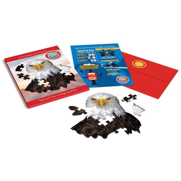 Piece on Earth Eagle Greeting Card Puzzle 20 pc