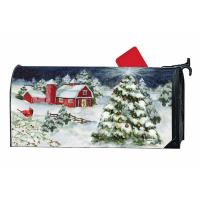 Red Barn Christmas Mailwrap-MAIL06925