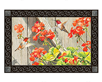Hummingbirds with Geraniums MatMate-MAIL11631