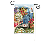 Flower Pickin' Time BreezeArt Garden Flag-MAIL31668
