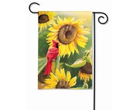 Sunflower Cardinal Garden Flag-MAIL32155