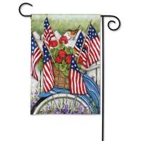 Red, White, and Blue Bike Garden Flag-MAIL33097