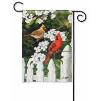 Dogwood Cardinals Garden Flag-MAIL33212