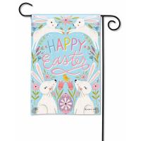 Easter Bunnies Garden Flag-MAIL33214