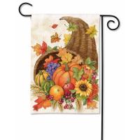 Thanksgiving Cornucopia Garden Flag-MAIL36911