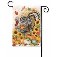 Harvest Turkey Garden Flag-MAIL36927