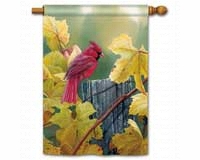 Grapevine Cardinal Stand Flag-MAIL95957
